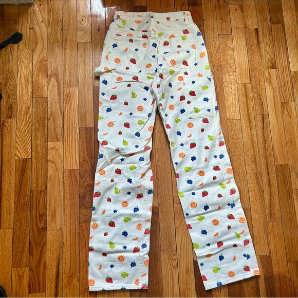 Pacsun Fruit Print Straight Leg Jeans - Picture 2 of 3